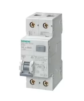 Image of Siemens 2P, 6 kA, 15 kA Breaking Capacity, 10A Current Rating, 5SU1 Series