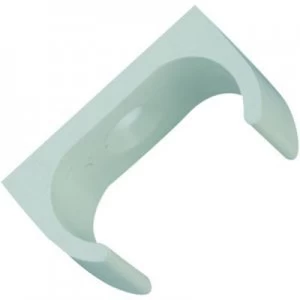 Image of Wickes Oval Conduit Clip - White 20mm Pack of 5