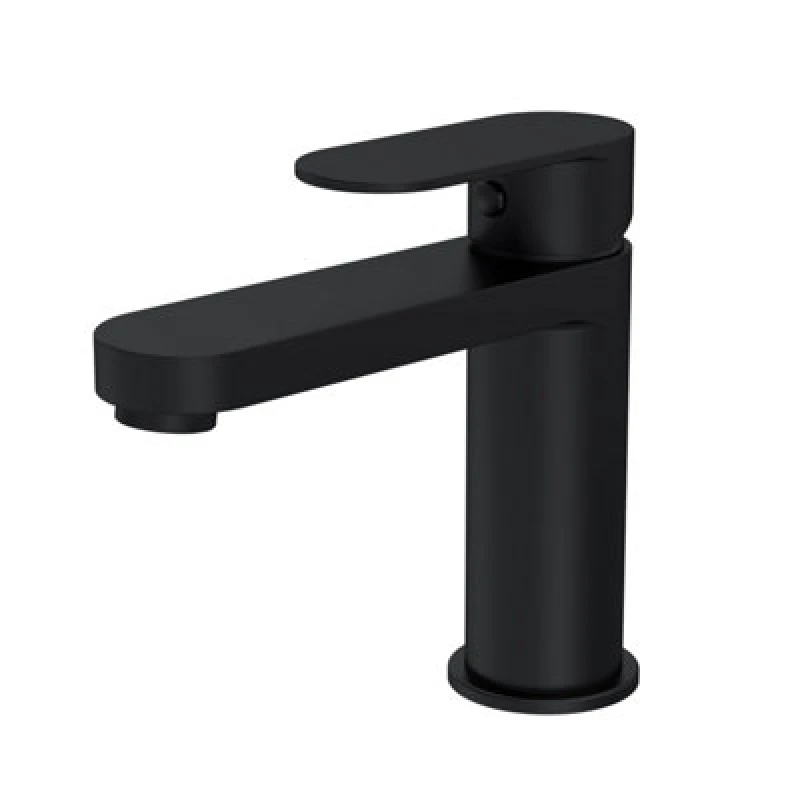 Image of BALTERLEY Round Mono Basin Mixer Bathroom Sink Tap & Push Button Waste - Matt Black Balterley BTA405