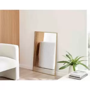 Image of Furniture Box Emma 100x66cm Gold Rectangle Frame Wall Mirror