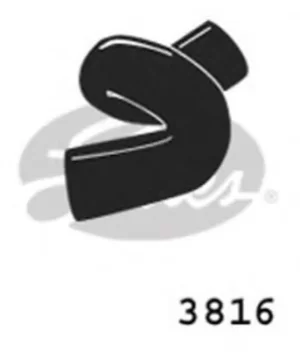 Image of Curved Radiator Hose 130mm X 34 Gates 3816