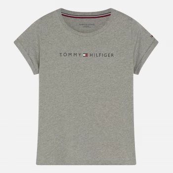 Image of Tommy Hilfiger Womens Tommy Original Short Sleeve T-Shirt - Grey Heather - M