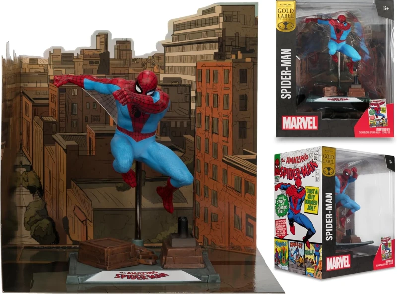 Image of MARVEL COLLECTION 1:10TH WV2 - SPIDER-MAN (THE AMAZING SPIDER-MAN #68)(GOLD LABEL)