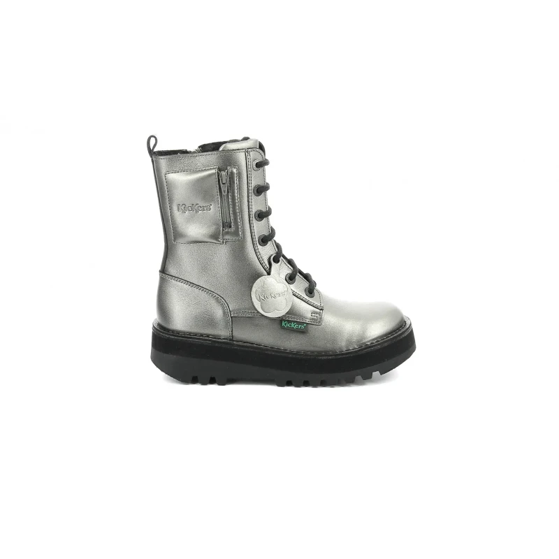 Image of Kickers Womens boots Kickers Kick Pocket Gris Female 36