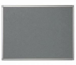 Image of Bi-Office Maya Grey Felt Ntcbrd Alu Frame 180x120cm