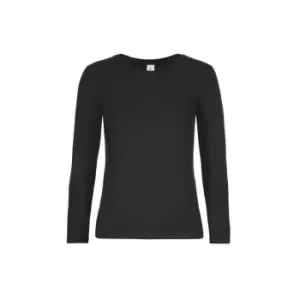 Image of B&C Womens/Ladies #E190 LSL Top (L) (Black)