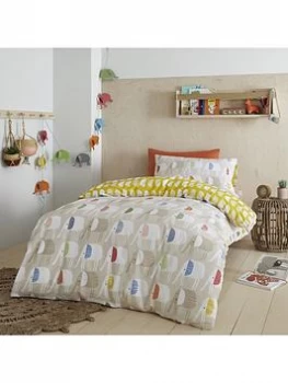 Image of Pineapple Elephant Pineapple Elephant Minbu Elephant Cotton Duvet Set - Single