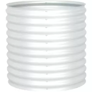 Image of Garden Raised Bed 80x80x81cm Galvanised Steel Silver vidaXL - Silver