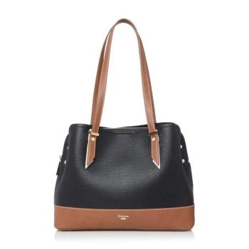 Image of Dune Dalancie' Large Colour Block Bag - black