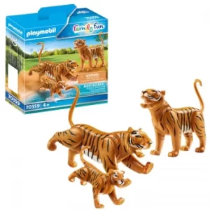Image of Playmobil Family Fun Tigers with Cub (70359)