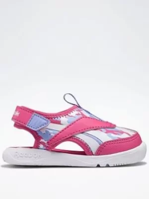 Image of Reebok Weebok Onyx Coast Sandals, Blue/White, Size 5.5 Younger