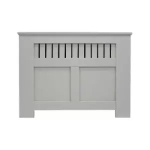 Image of Panel Grill French Grey Painted Radiator Cover - Small - Grey - Jack Stonehouse
