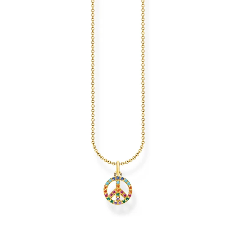 Image of Thomas Sabo Peace Chain Necklace - Metallics Metallics One Size