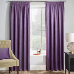 Image of Matrix Pair of 168 x 137 Blackout Curtains, Grape