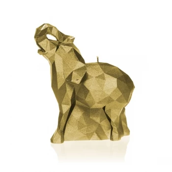 Image of Classic Gold Medium Elephant Candle