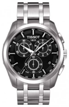 Image of Tissot Mens Coutourier Chronograph Black Dial Stainless Watch