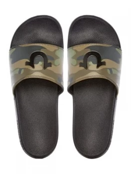 Image of True Religion Logo Front Sliders Camo