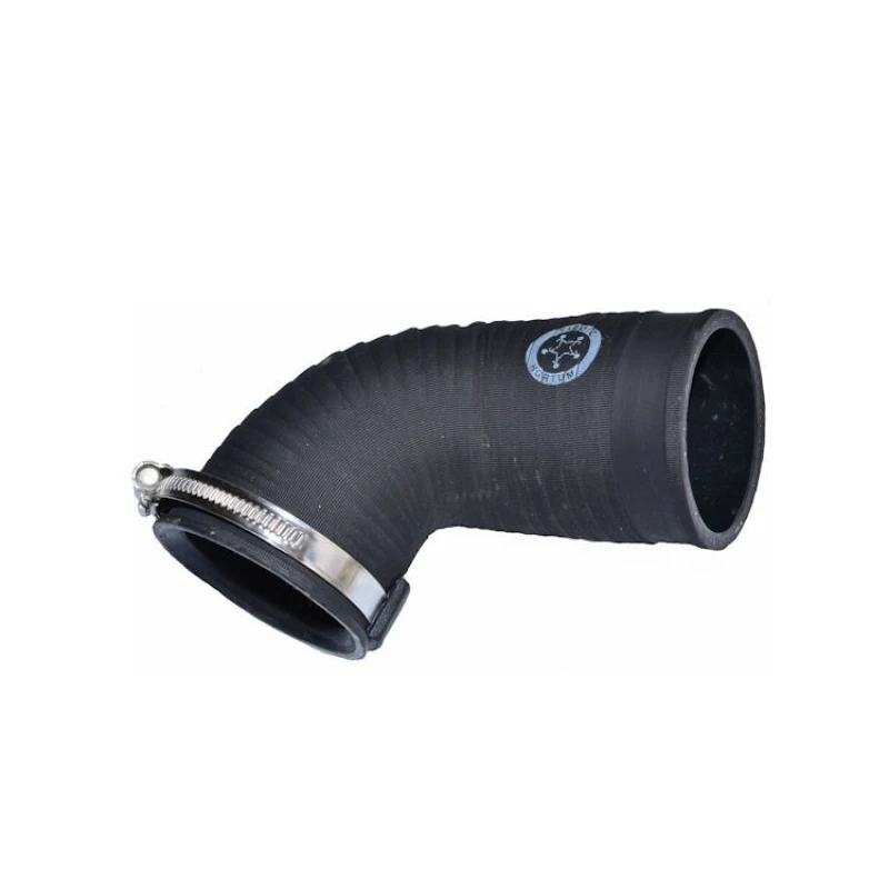 Image of HORTUM 14492 Turbocharger Hose with clamp, Rubber with fabric lining Rubber with fabric lining Charger Intake Hose (3314)