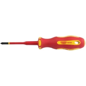 Image of Draper Ergo Plus&amp;#174; Slimline PZ Type VDE Screwdriver, No. 1 x 80mm
