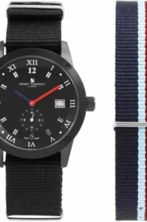 Image of Mens Smart Turnout Town Watch Set Watch STE2/56/W-SET-BLK-RAF