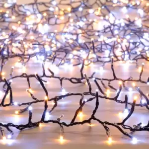 Image of Festive Indoor & Outdoor Multifunction Cluster Lights 1000 White & Warm White LEDs