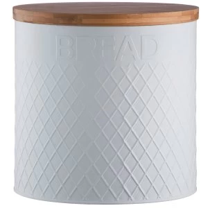Image of Ravenhead Typhoon Embossed Bread Bin - White
