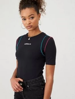 Image of Adidas Originals T For Tech Slim Tee - Black