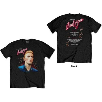 Image of David Bowie - Young Americans Unisex Medium T-Shirt - Black