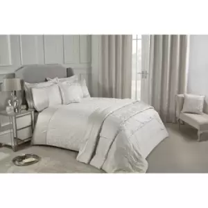 Image of Eden Embellished Jacquard Duvet Set Single
