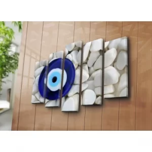 Image of 5PAT-5 Multicolor Decorative Canvas Painting (5 Pieces)