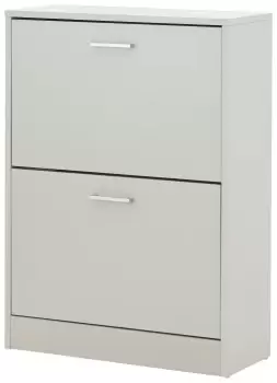 Image of GFW Stirling 2 Tier Shoe Cabinet - Grey