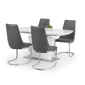 Image of Como Extending Dining Set Grey