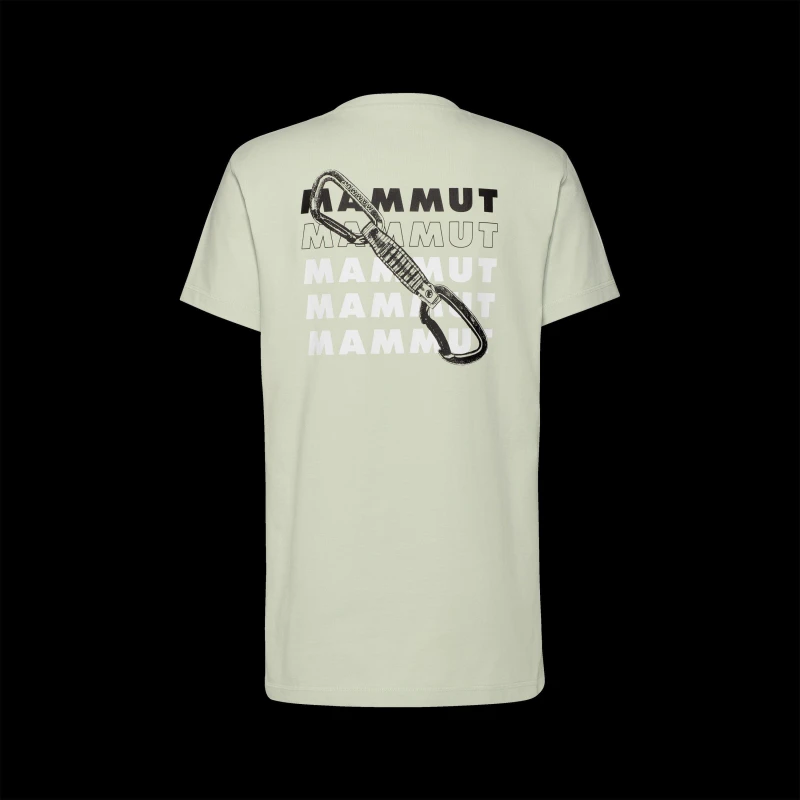 Image of Mammut Mens Massone Short-Sleeve Performance T-Shirt Silver sage male Small