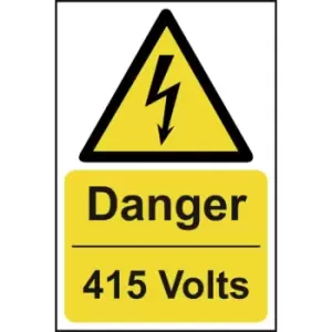 Image of Danger 415 volts - Sign - PVC (200 x 300mm)