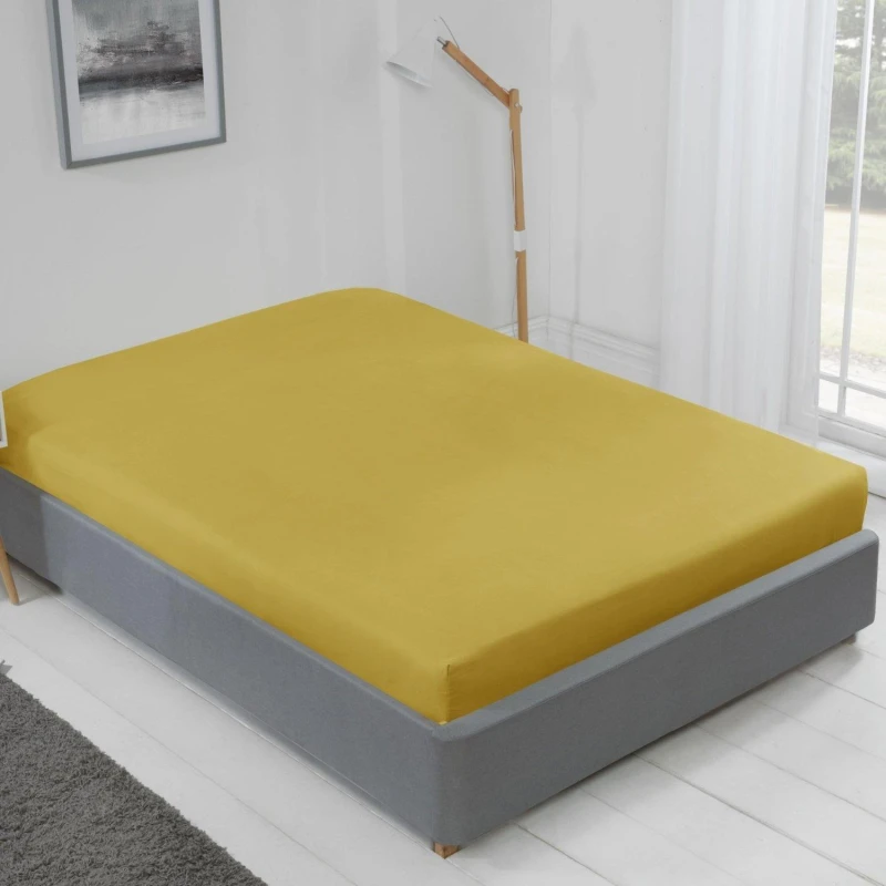Image of Emma Barclay Lyla Fitted Sheet Fitted Sheets Single Yellow 39184213010