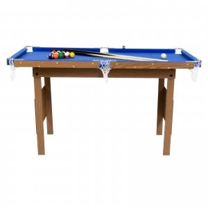 Image of Charles Bentley Kids 4ft American Pool Gaming Tables Wooden table, cloth top