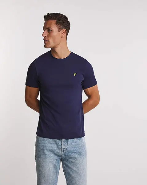 Image of Lyle & Scott Crew Neck T-Shirt Navy Male XL45 VY46313