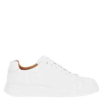 Image of Boss Bulton Leather Trainers - White