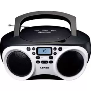 Image of Lenco SCD-501 Radio CD player FM AUX, Bluetooth, CD, USB White, Black