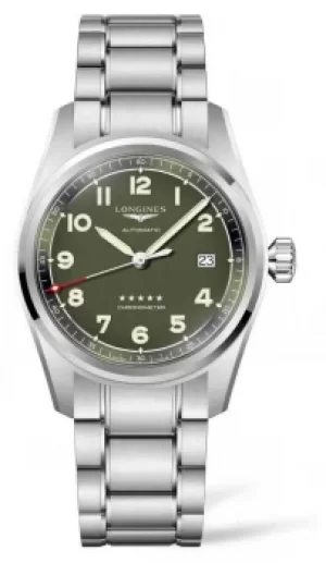 Image of Longines Spirit Green Dial Stainless Steel Bracelet Watch