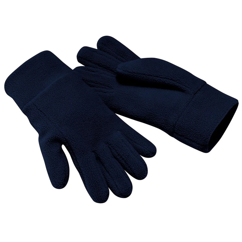 Image of Beechfield Beechfield Men Suprafleece Anti-Pilling Alpine Winter Gloves in Navy Size: Small Navy S Male 5055747772173