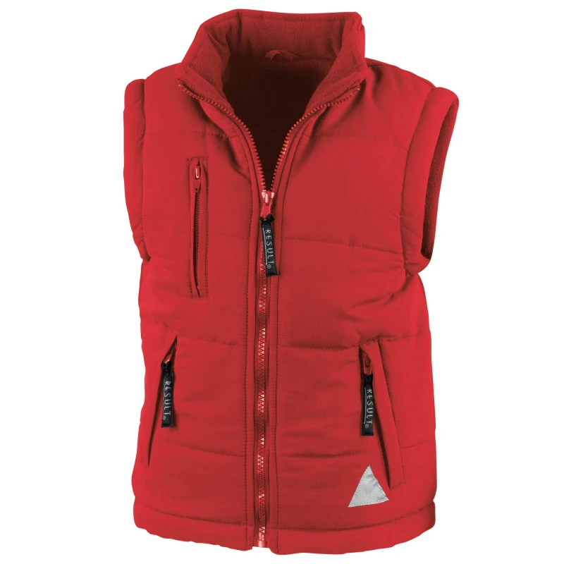 Image of Result Ultra Padded Bodywarmer Gilet (Water Repellent & Windproof) in Red Size: XS Red Unisex XS
