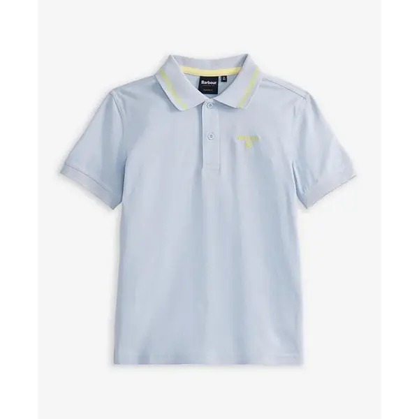Image of Barbour Boys' Oakside Polo Shirt - Blue 14-16Y/XXL