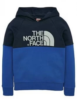 Image of The North Face The North Face Boys Drew Peak Raglan Hoodie Blue Size M10 12 Years