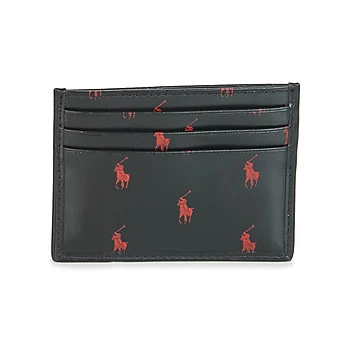 Image of Polo Ralph Lauren MULTI PP CC CARD CASE SMALL mens Purse wallet in Black - Sizes One size