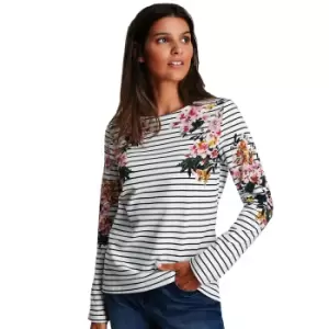 Image of Joules Womens Harbour Print Relaxed Heavyweight Jersey Top UK 10- Bust 35' (89cm)