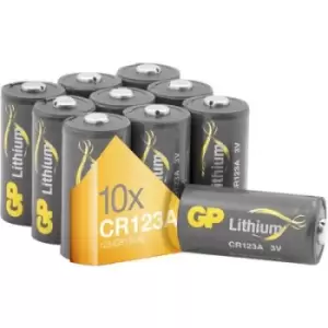 Image of GP Batteries GPCR123A Camera battery CR123A Lithium 1400 mAh 3 V 10 pc(s)