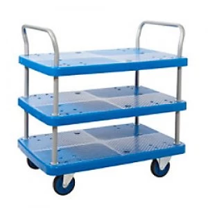 Image of GPC Shelf Trolleys Blue Lifting Capacity Per Shelf: 100kg 600mm x 930mm x 900mm