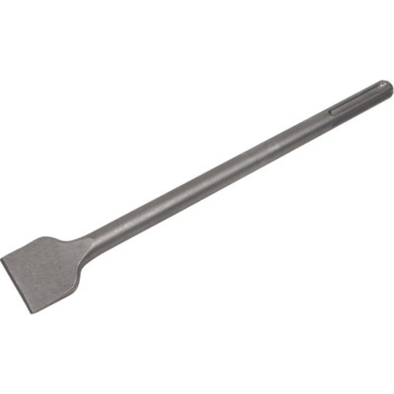 Image of Loops 50 x 400mm Wide Impact Chisel - SDS Max Shank - Demolition Breaker Steel Chisel Metallics