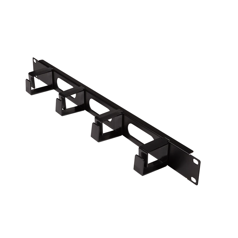 Image of LogiLink 19" Cable management panel with 4 rings
